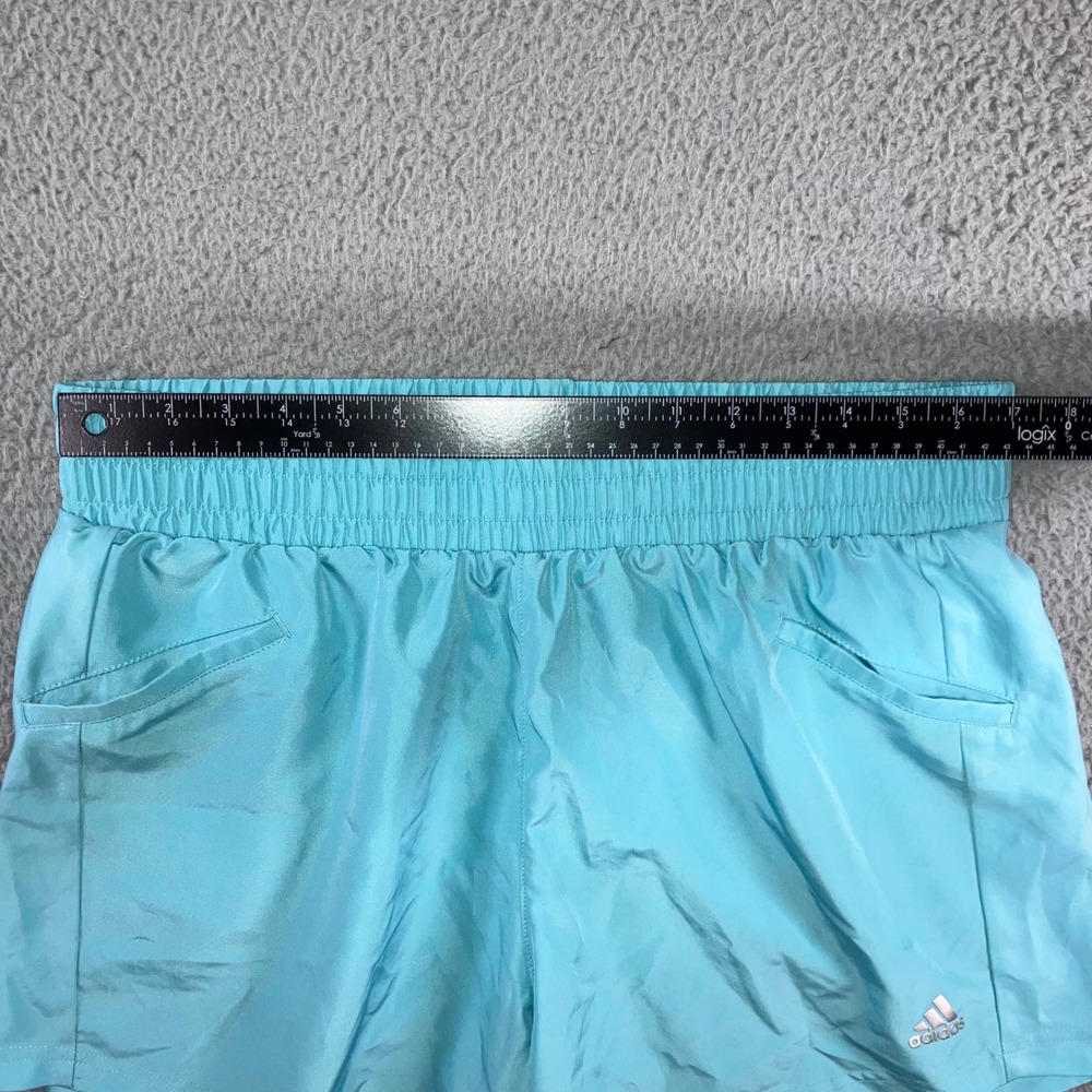 Adidas Shorts Women Large High Rise Elastic Waist Running Golf Tennis‎ Athletic - Picture 3 of 8
